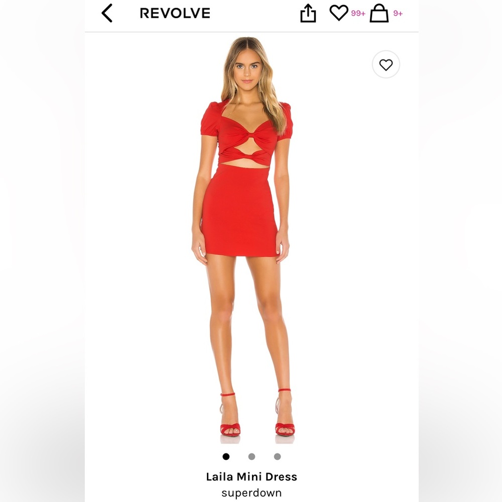 Revolve Superdown linen cutout dress